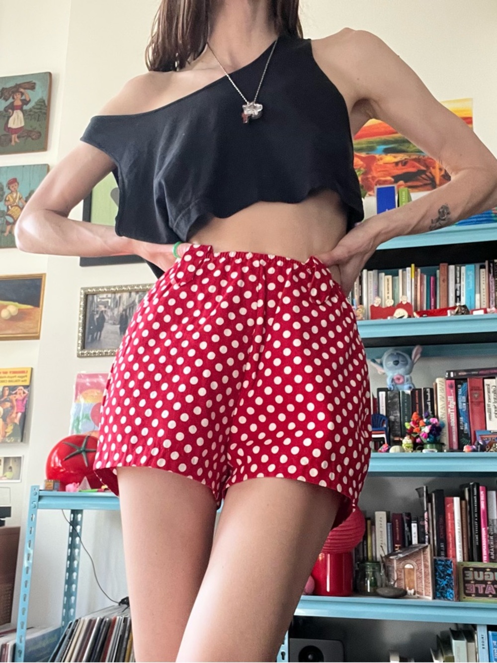 50’s Red Polka Dot Women's Shorts